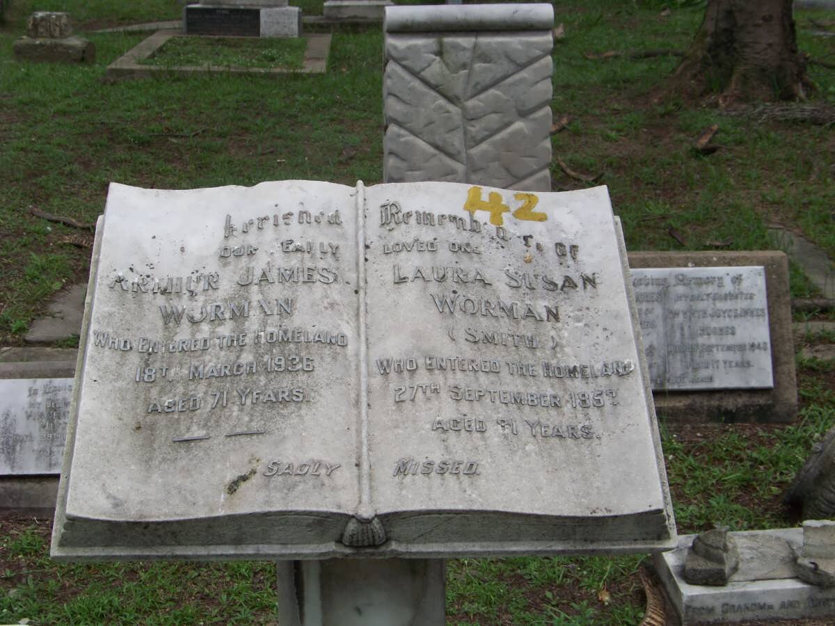 WORMAN Arthur James -1936 &amp; Laura Susan SMITH -1952