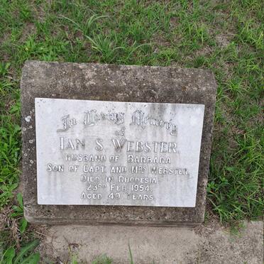 WEBSTER Ian S. -1954