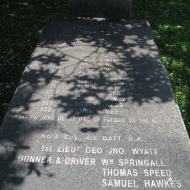 7. Memorial for Soldiers that died 24 MAY 1842 at Congella