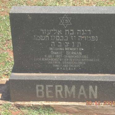 BERMAN Dinkie 1907-1955