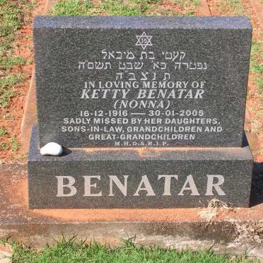 BENATAR Ketty 1916-2005