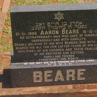 BEARE Aaron 1908-1991