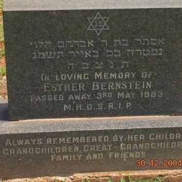 BERNSTEIN Esther -1983