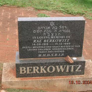 BERKOWITZ Rae 1916-1999