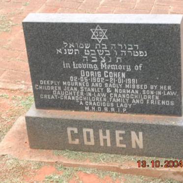 COHEN Doris 1902-1991