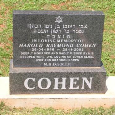 COHEN Harold Raymond 1946-2005