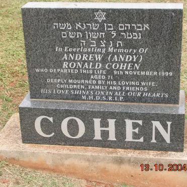 COHEN Andrew Ronald -1999
