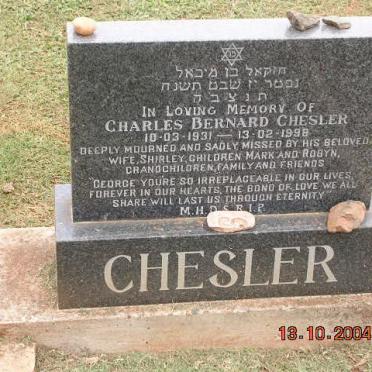 CHESLER Charles Bernard 1931-1998