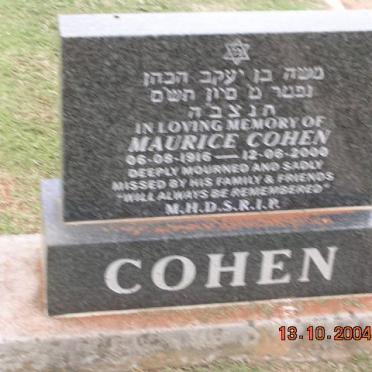 COHEN Maurice 1916-2000