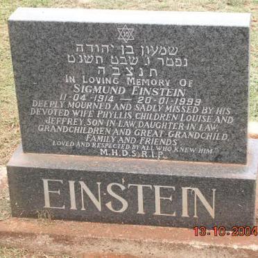EINSTEIN Sigmund 1914-1999