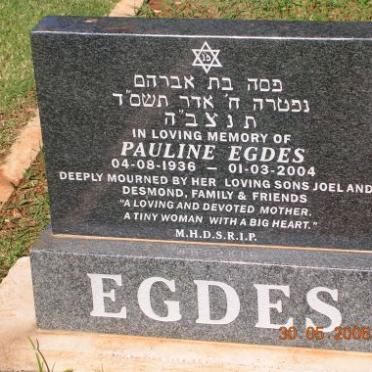 EGDES Pauline 1936-2004