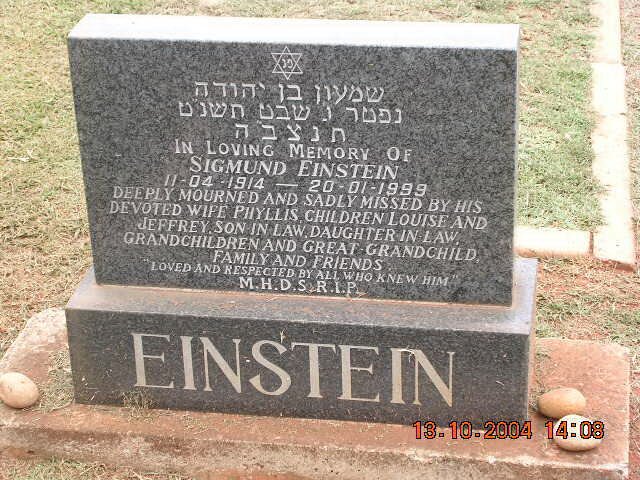 EINSTEIN Sigmund 1914-1999