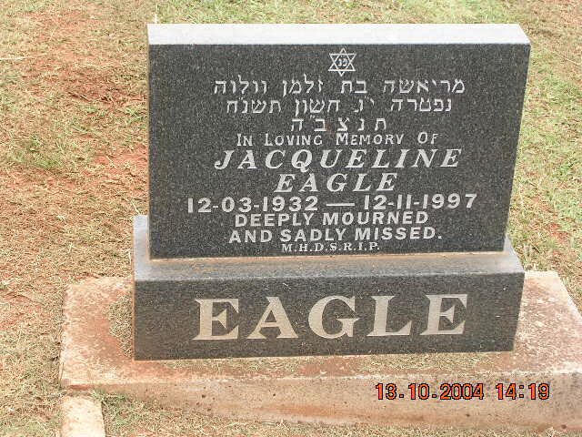 EAGLE Jacqueline 1932-1997