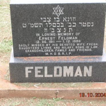 FELDMAN Ernest 1911-1988
