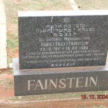 FAINSTEIN Tobie 1911-1994