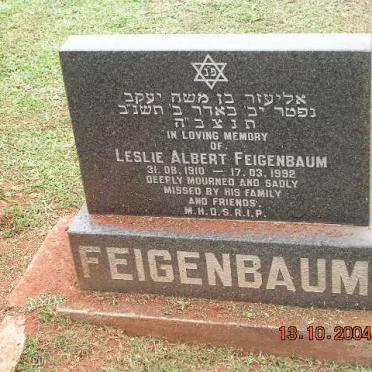 FEIGENDAUM Leslie Albert 1910-1992