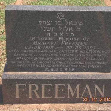 FREEMAN Michael 1915-1997