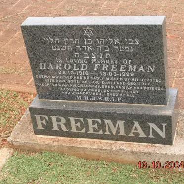FREEMAN Harold 1916-1999