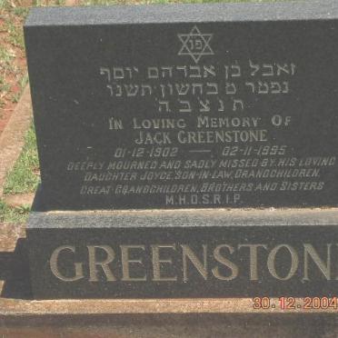 GREENSTONE Jack 1902-1995