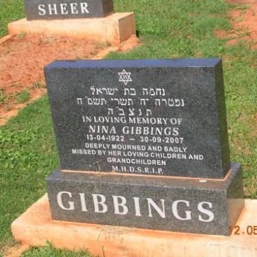 GIBBINGS Nina 1922-2007