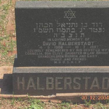 HALBERSTADT David 1908-1967