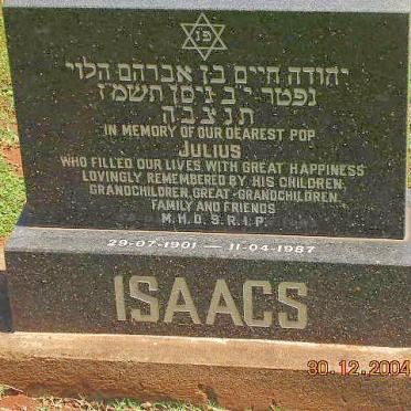 ISAACS Julius 1901-1987