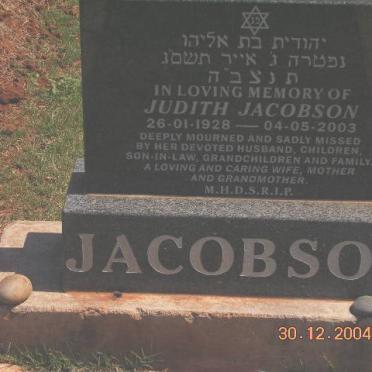 JACOBSON Judith 1928-2003