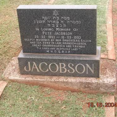JACOBSON Pese 1893-1993