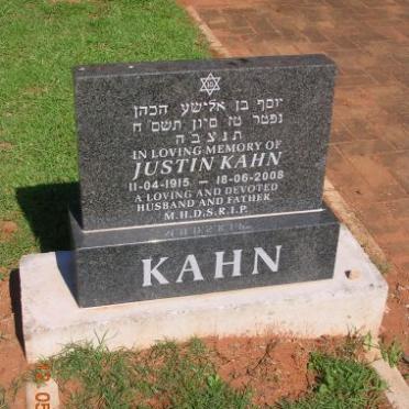 KAHN Justin 1915-2008