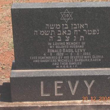 LEVY Ronald Basil 1929-1985