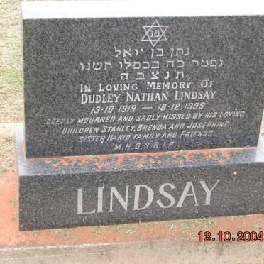 LINDSAY Dudley Nathan 1919-1995
