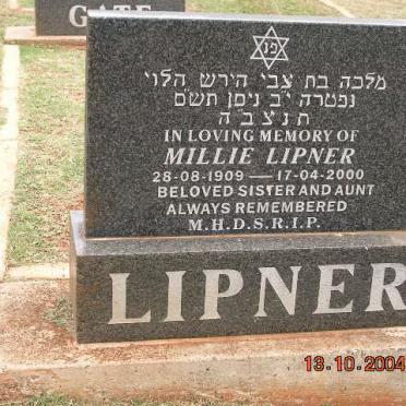 LIPNER Millie 1909-2000