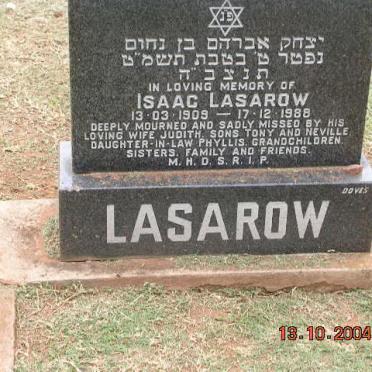 LASAROW Issac 1909-1988