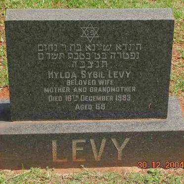 LEVY Hylda Sybil -1983