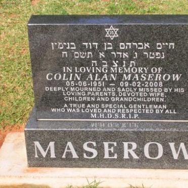 MASEROW Colin Alan 1951-2008