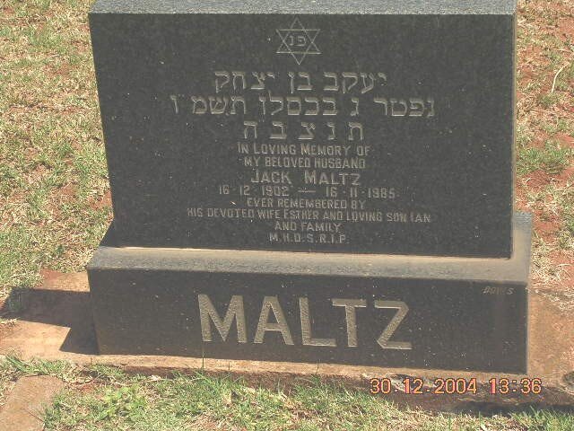 MALTZ Jack 1902-1985