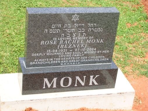 MONK Rose Rachel -1921-2004