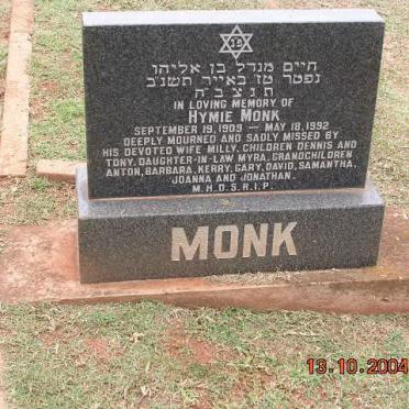 MONK Hymie 1909-1992