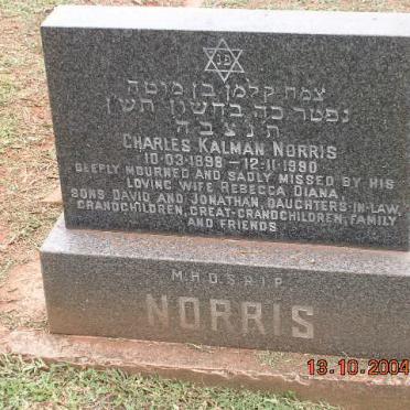NORRIS Charles Kalman 1898-1990