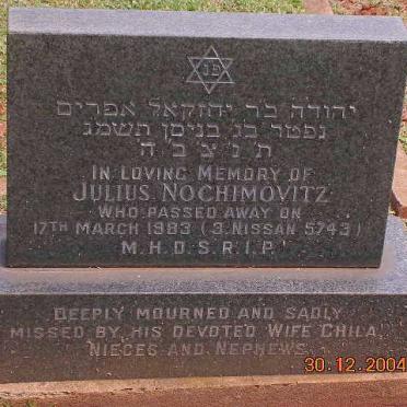 NOCHIMOVITZ Julius -1983