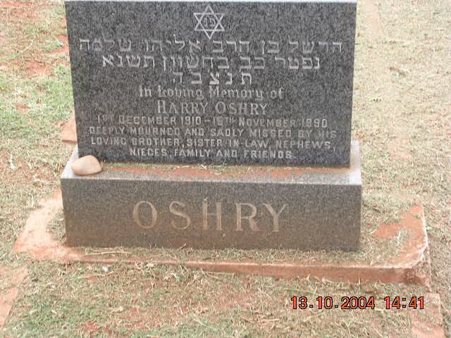 OSHRY Harry 1910-1990
