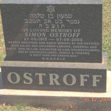 OSTROFF Simon 1913-2002