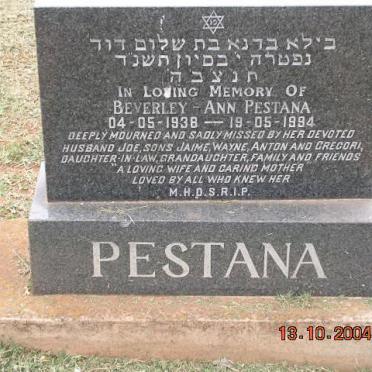 PESTANA Beverley Ann 1938-1994
