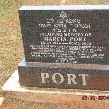 PORT Marcia 1924-2003