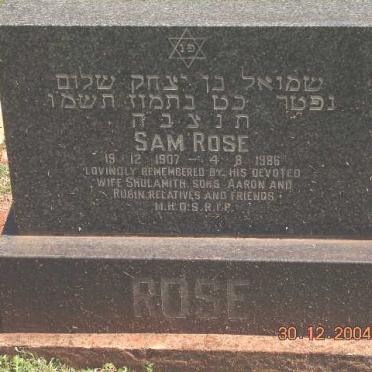 ROSE Sam 1907-1986