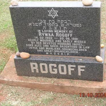 ROGOFF Rywka 1902-1991