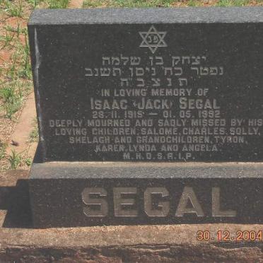 SEGAL Isaac 1915-1992