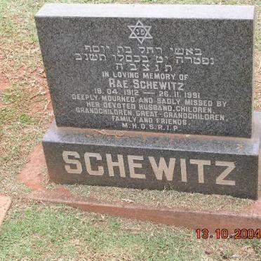 SCHEWITZ Rae 1912-1991