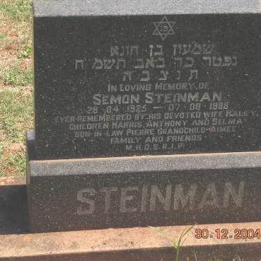 STEINMAN Semon 1925-1988