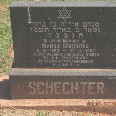 SCHECHTER Mannie 1923-1987